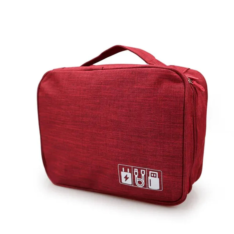 Travel Cable Bag Portable Digital USB Gadget Organizer Charger Wires Cosmetic Zipper Storage Pouch Kit Case Accessories