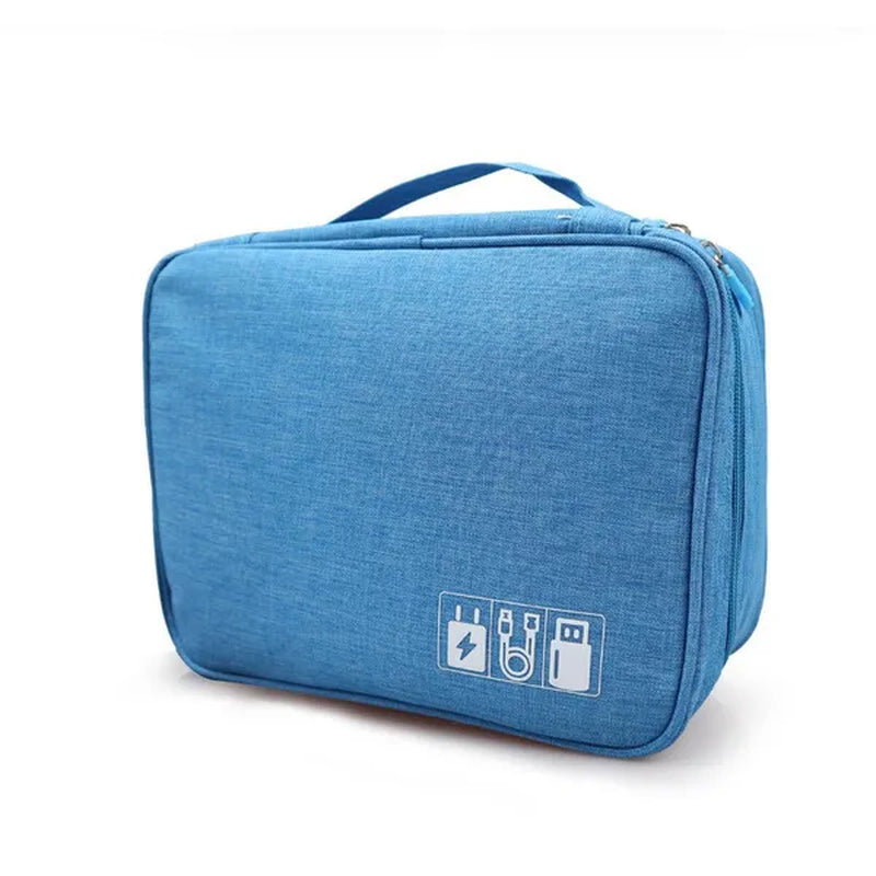 Travel Cable Bag Portable Digital USB Gadget Organizer Charger Wires Cosmetic Zipper Storage Pouch Kit Case Accessories