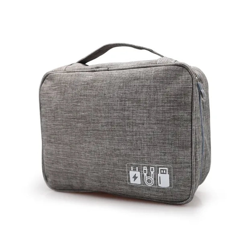 Travel Cable Bag Portable Digital USB Gadget Organizer Charger Wires Cosmetic Zipper Storage Pouch Kit Case Accessories
