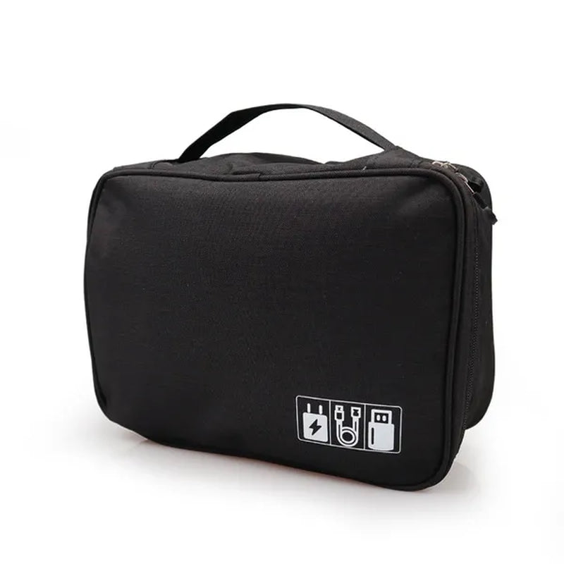 Travel Cable Bag Portable Digital USB Gadget Organizer Charger Wires Cosmetic Zipper Storage Pouch Kit Case Accessories