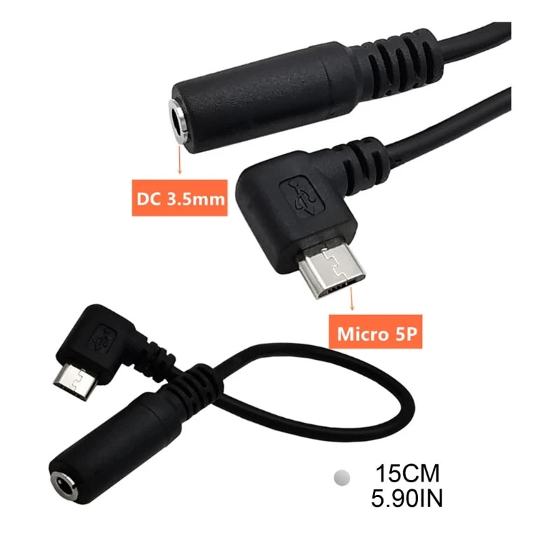 Durability Micro USB to 3.5Mm Female Earphone Connect Phone Cable 5 Pin Male Adapter Cable Audio Wires Cord Repair Part