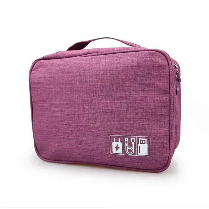 Travel Cable Bag Portable Digital USB Gadget Organizer Charger Wires Cosmetic Zipper Storage Pouch Kit Case Accessories