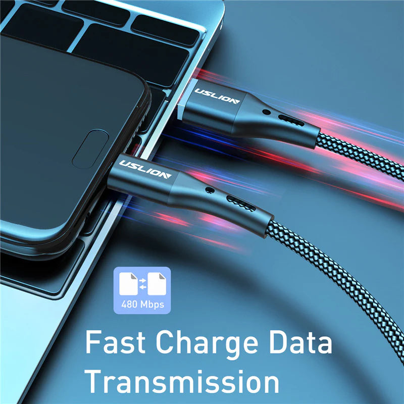 3A USB Type C Cable Wire for Samsung S10 S20 Xiaomi Mi 11 Mobile Phone Fast Charging USB C Cable Type-C Charger Micro USB Cables